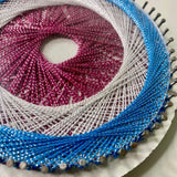 Mini Abstract String Art – 5 Inch | Handmade Multicolor Decor