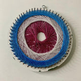 Mini Abstract String Art – 5 Inch | Handmade Multicolor Decor