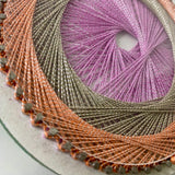 Mini Abstract String Art – 5 Inch | Handmade Multicolor Decor