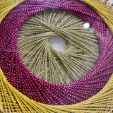 Mini Abstract String Art – 5 Inch | Handmade Multicolor Decor