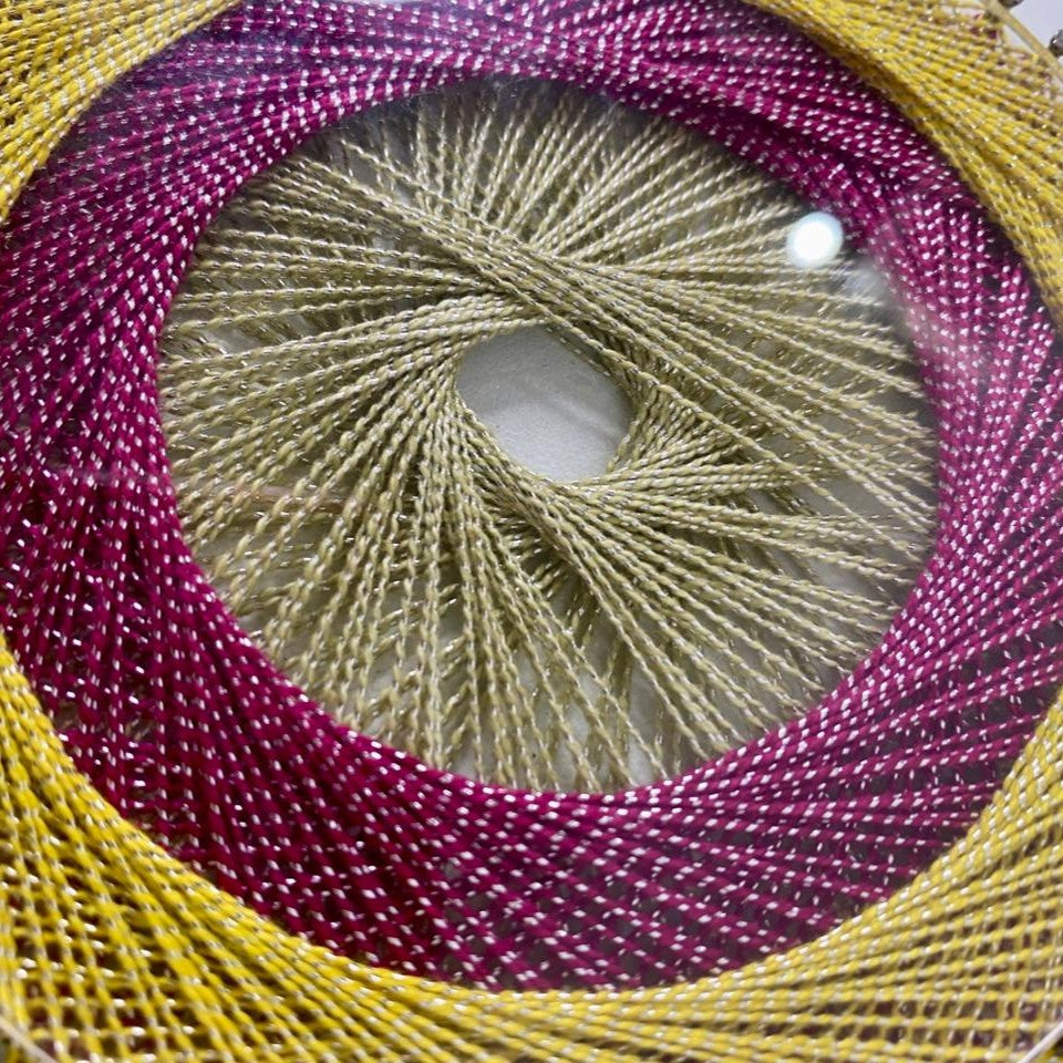 Mini Abstract String Art – 5 Inch | Handmade Multicolor Decor