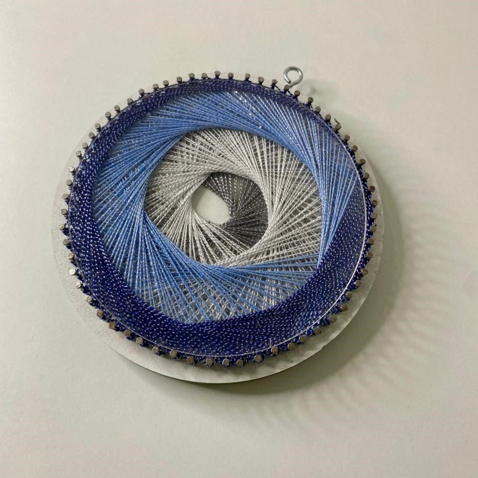 Mini Abstract String Art – 5 Inch | Handmade Multicolor Decor