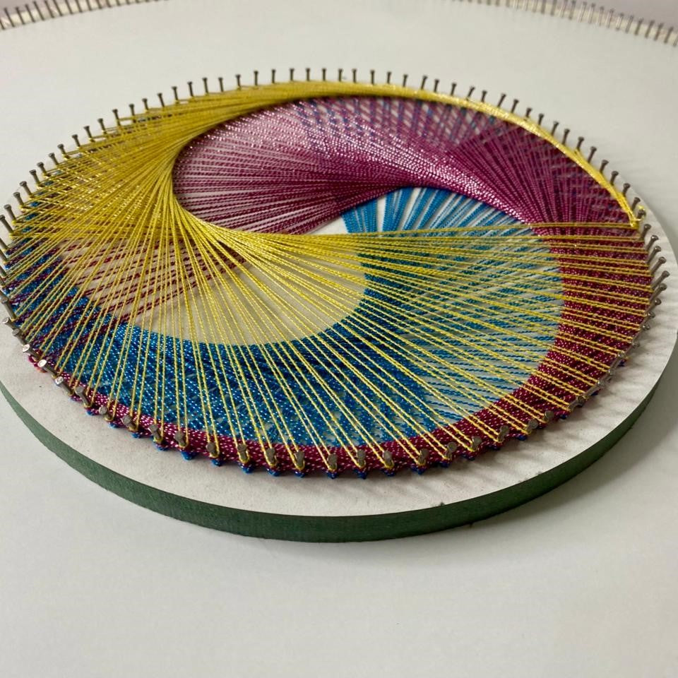 Statement Abstract String Art – 10 Inch | Handmade Wall Decor