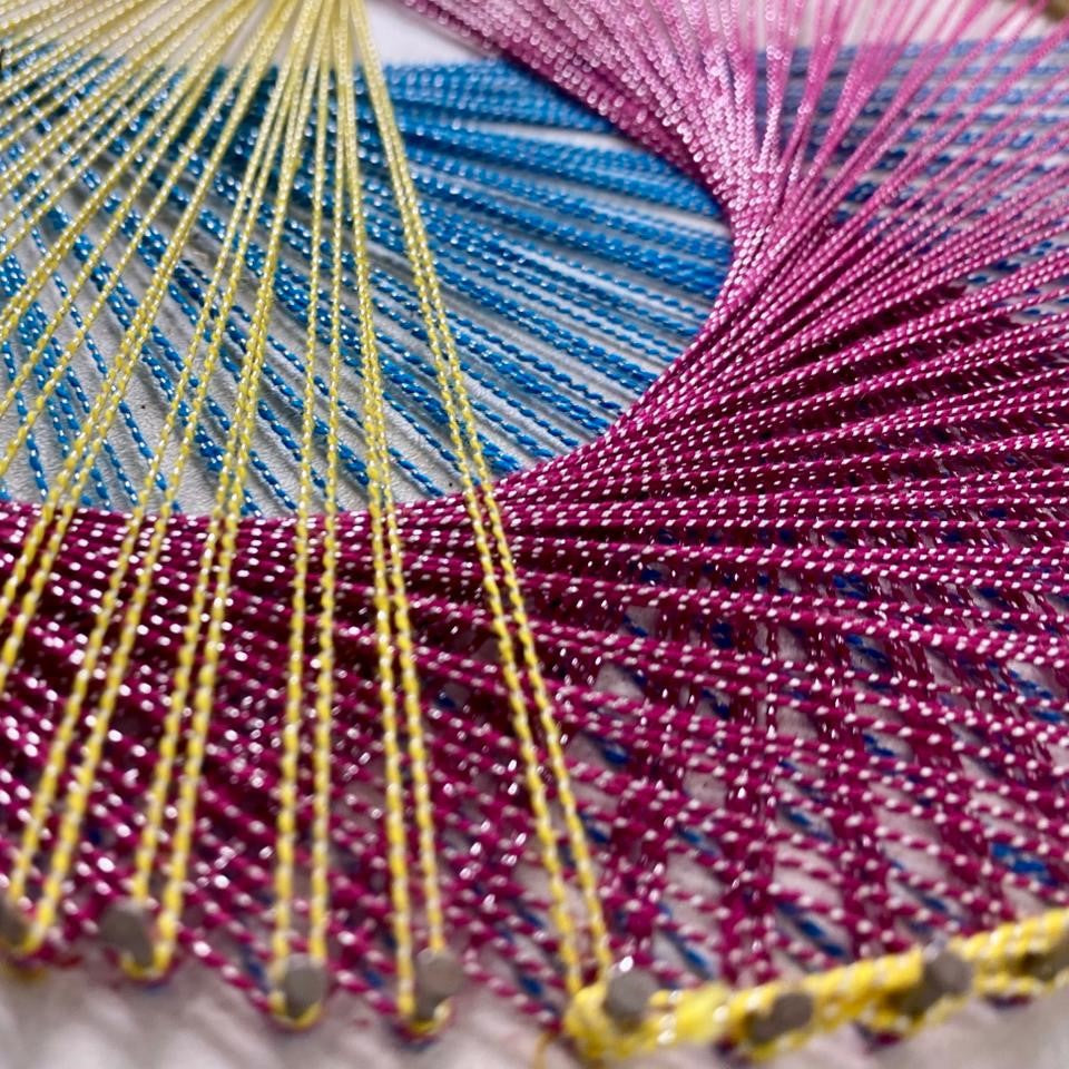 Statement Abstract String Art – 10 Inch | Handmade Wall Decor