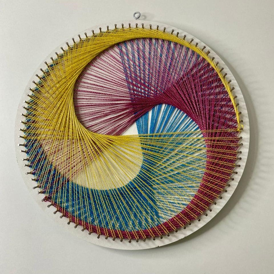 Statement Abstract String Art – 10 Inch | Handmade Wall Decor